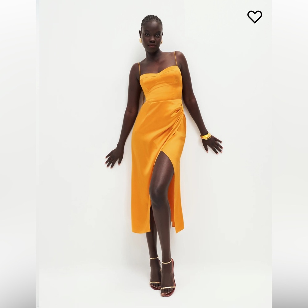 Reformation Marguerite Silk Dress
